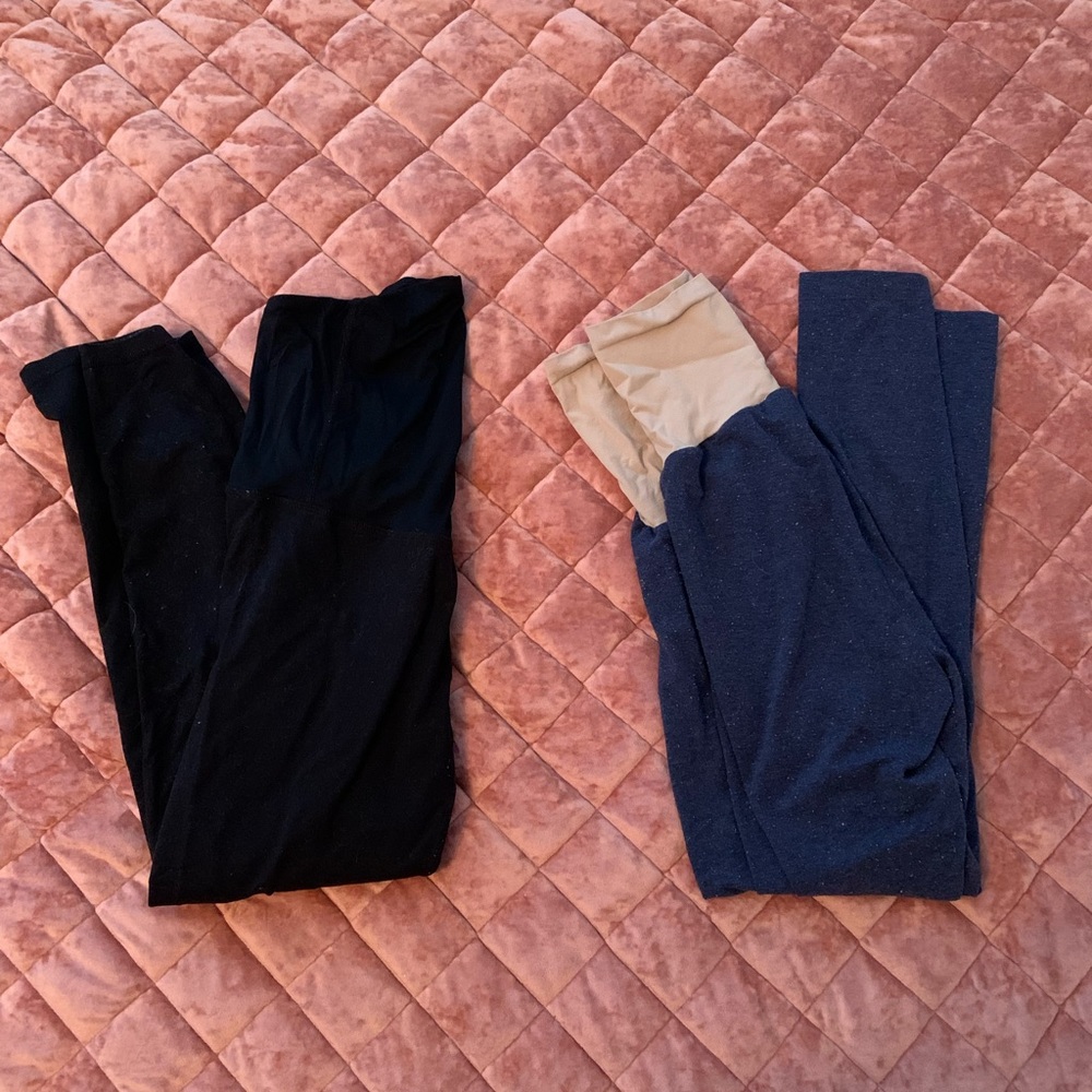 set of 2 maternity leggings